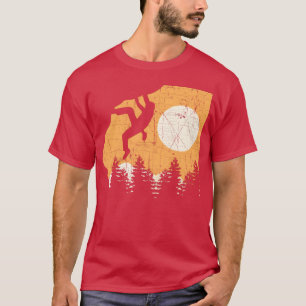 Camiseta Presente de Escalada de Rocha Vintage para menino