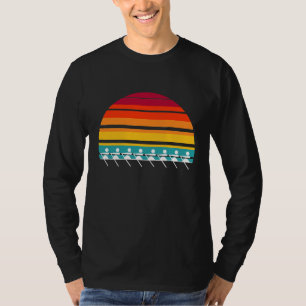 Camiseta Presente de esporte de equipe de remo de rio da tr