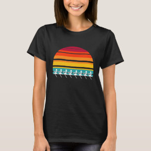 Camiseta Presente de esporte de equipe de remo de tripulaçã