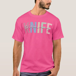 Camiseta Presente de esporte de lançamento de faca lançador