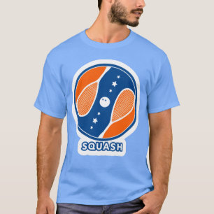 Camiseta Presente de esporte de squash menino