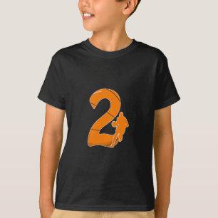 Camiseta Presente de Esqueleto de 2º Aniversário de Criança