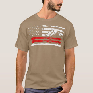 Camiseta Presente De Esqui Americano Para Um Esquiador