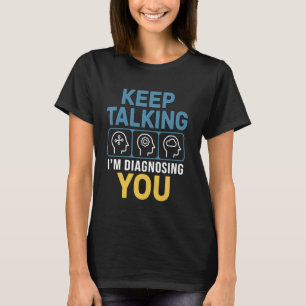 Camiseta Presente de Estudante de Psicologia Piada Psicólog