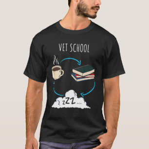 Camiseta Presente de Estudante Veterinário da Vet School Ve