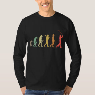Camiseta Presente De Evolução De Golfe Retroativo Para Golf