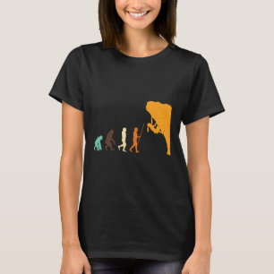Camiseta Presente de Evolução de Montanhismo de Escalada Cl