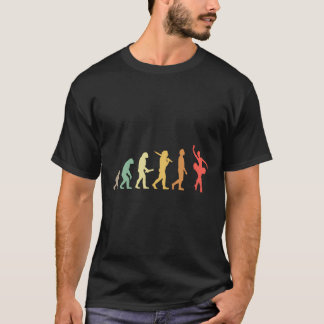 Camiseta Presente De Evolução Do Balé Retro Para Balé De Ba