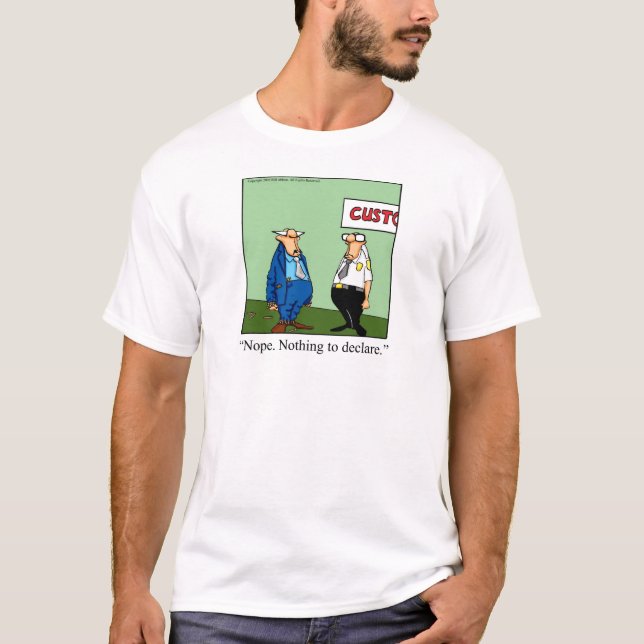 Camiseta Presente de excelente com senso de humor! (Frente)