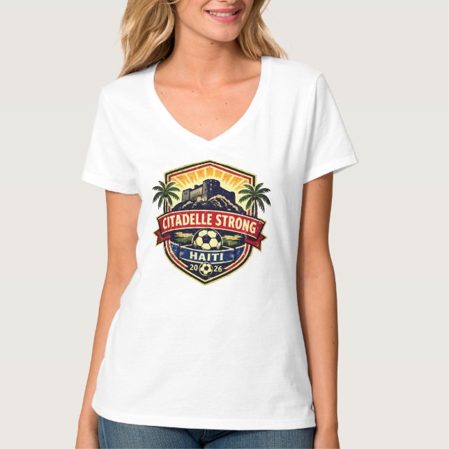 Camiseta Presente de Fã de Futebol Crest Citadelle Strong H (Frente)