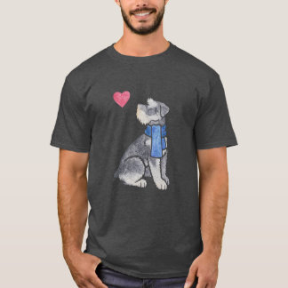 Camiseta Presente de família menino Schnauzer Miniatura aqu