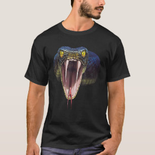 Camiseta Presente de fantasia de Cobra de Halloween preto a