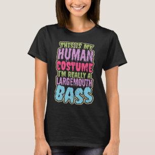 Camiseta Presente de Fantasia Humana de Design de Pesca de