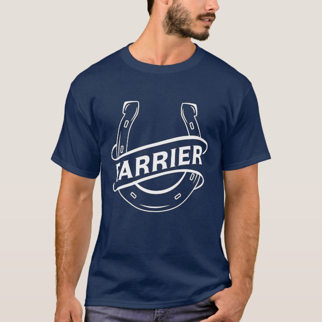 Camiseta Presente de Farrier Horse Shoe Metalwork Forging F (Frente)