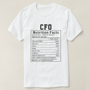 Camiseta Presente de Fatos Nutricionais do CFO Engraçado pa
