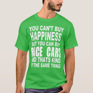 Camiseta Presente de felicidade de carro de corrida amigos
