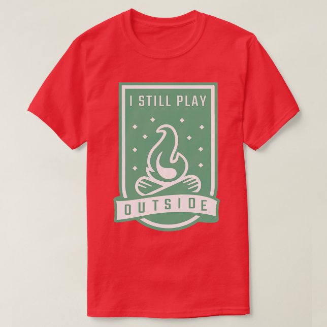 Camiseta Presente de Férias de Cotação de Camping Funny (Frente do Design)