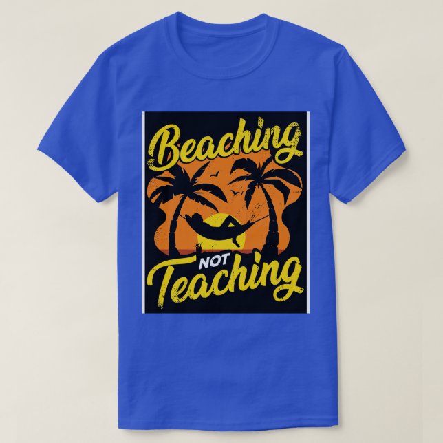 Camiseta Presente de férias de verão de professor engraçado (Frente do Design)