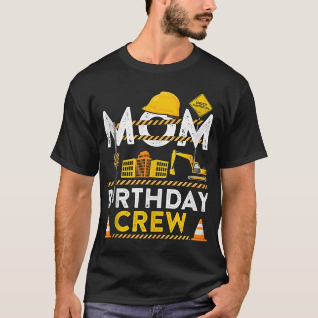 Camiseta Presente de Festa de aniversário de Construção de  (Frente)