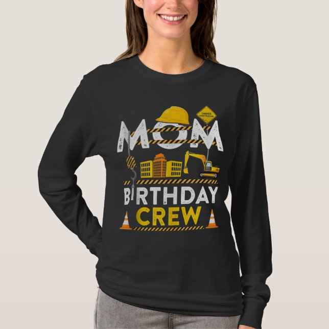Camiseta Presente de Festa de aniversário de Construção de  (Frente)