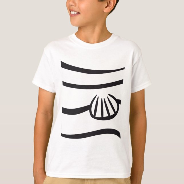 Camiseta Presente De Figurino De Peixe De Palha No Hallowee (Frente)