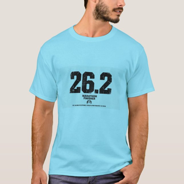 Camiseta Presente de Finalização de Maratona 26.2 Milhas Co (Frente)
