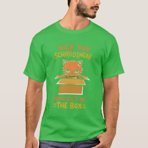 Camiseta Presente de física quântica para um fã de schrodin