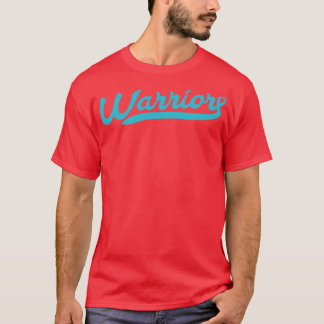 Camiseta Presente de Fita de Teal Friso do Guerreiro de Con