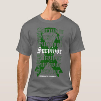 Camiseta Presente de Fita Verde Sobrevivente de Consciência