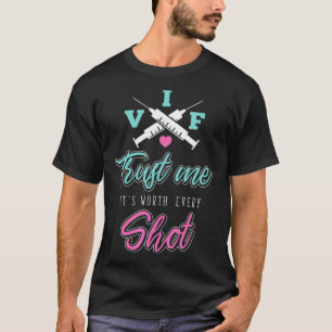 Camiseta Presente de FIV Confie no seu valor a cada dia de 