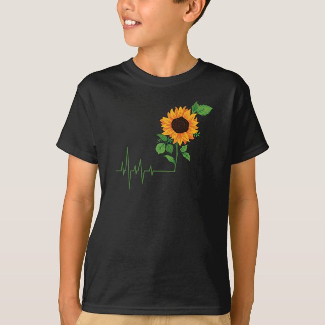Camiseta Presente de Flor de Girassol (Frente)