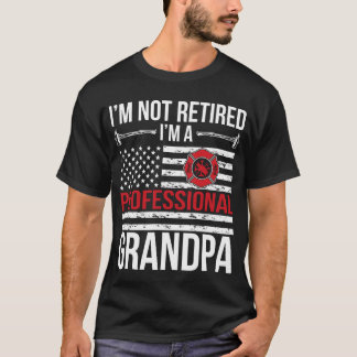 Camiseta Presente de fogo do Vovô Bombeiro Aposentado