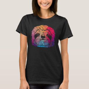 Camiseta Presente de Forma de Preguiça Legal Geométrica 1