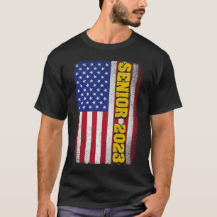 Camiseta Presente de Formatura da Bandeira Americana dos EU