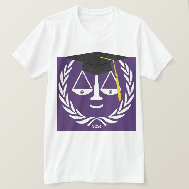 Camiseta Presente de Formatura na Faculdade de Direito (Frente do Design)