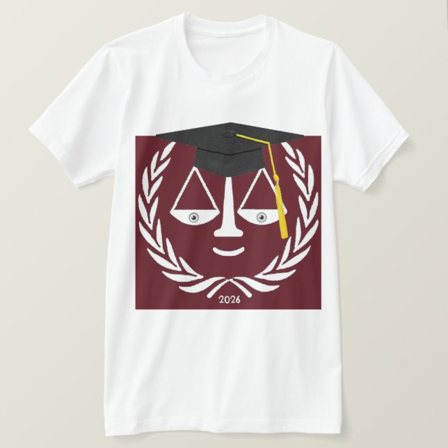 Camiseta Presente de Formatura na Faculdade de Direito (Frente do Design)