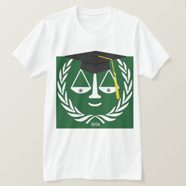 Camiseta Presente de Formatura na Faculdade de Direito (Frente do Design)