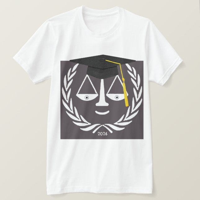 Camiseta Presente de Formatura na Faculdade de Direito (Frente do Design)