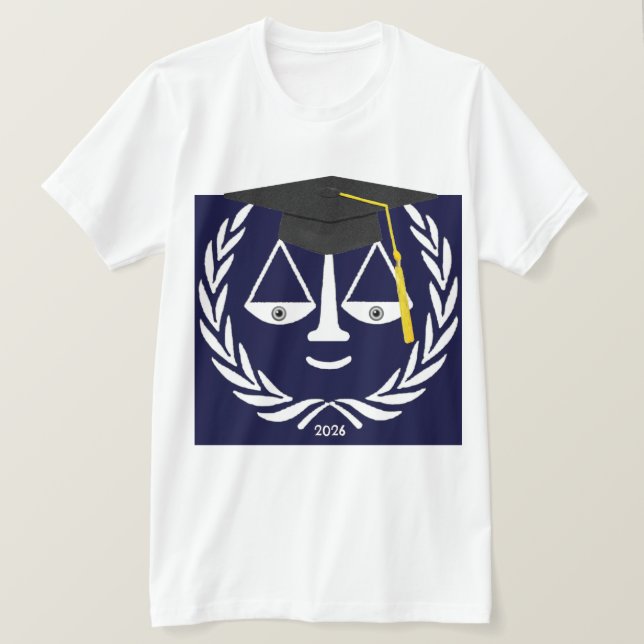 Camiseta Presente de Formatura na Faculdade de Direito (Frente do Design)