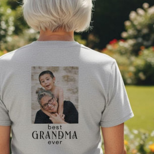 Camiseta Presente de Foto da Vó Estabelecida