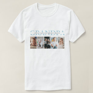 Camiseta Presente de Foto do Avô com Mensagem Personalizada