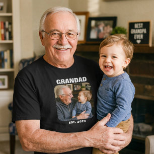 Camiseta Presente de Foto do Vovô para o Avô
