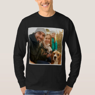 Camiseta Presente de Foto Foto da família personalizada m