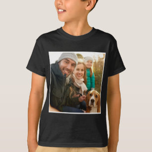 Camiseta Presente de Foto Foto da família personalizada m