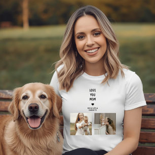 Camiseta Presente de Foto Personalizado Moderno para Mamãe