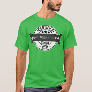 Camiseta Presente de fotógrafo (certificado) desde 2021