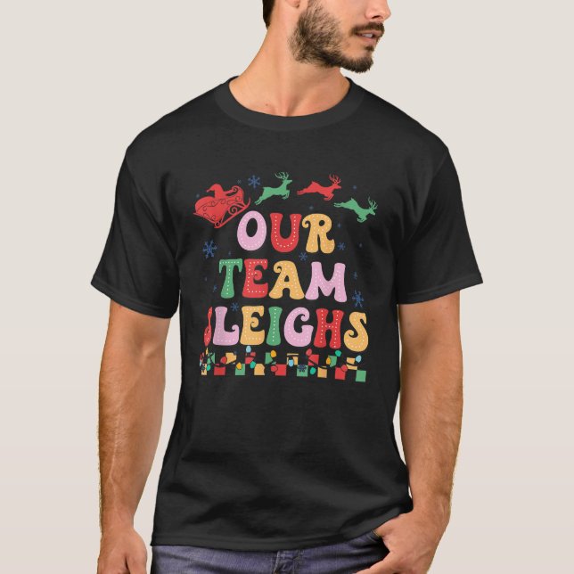 Camiseta Presente de Funcionarios do Office Claus Xmas (Frente)