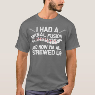 Camiseta Presente de Fusão Espinhal de Escoliose Legal Ciru