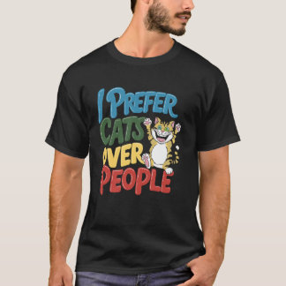 Camiseta Presente de Gatas Amante de Gatos Sobre as Pessoas