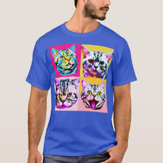 Camiseta Presente de Gato de Arte Shorthair Americana